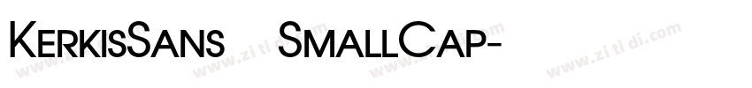 KerkisSans SmallCap字体转换